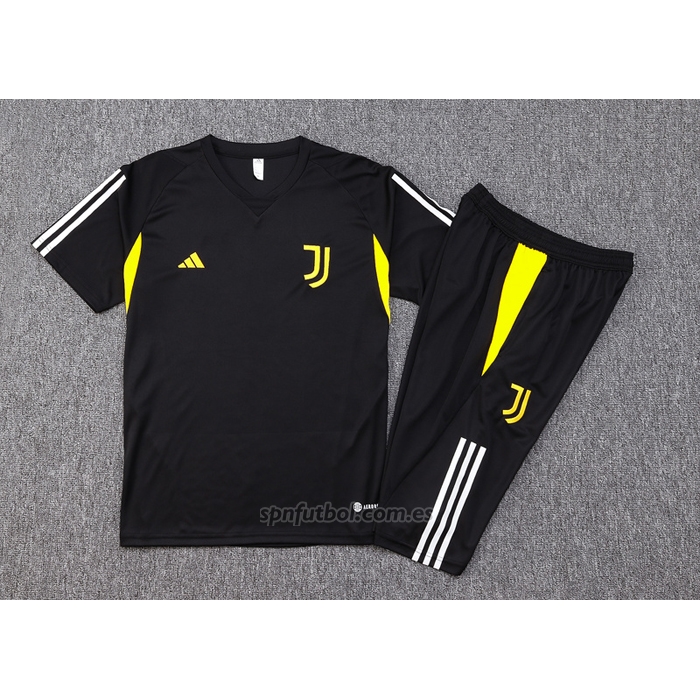 Chandal del Juventus Manga Corta 2023-2024 Negro - Pantalon Corto